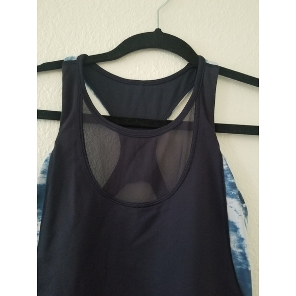 Lululemon Athletic Mesh With Me Tank Top Navy Blue Lake - Picture 9 of 16